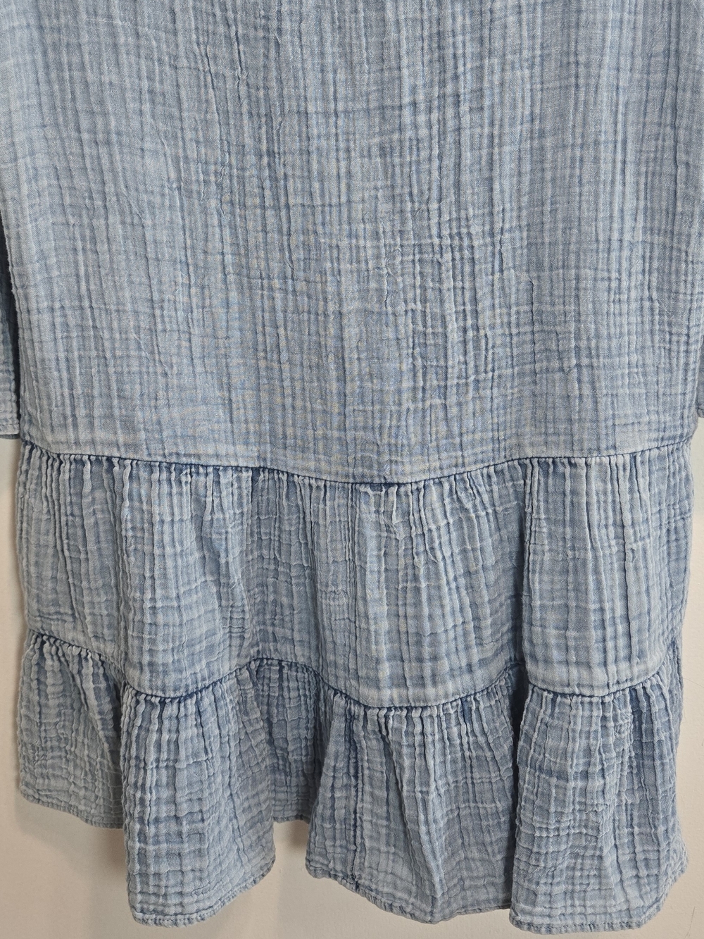 Faherty Kasey Organic Cotton Tiered Dress Size XS - Picture 12 of 14